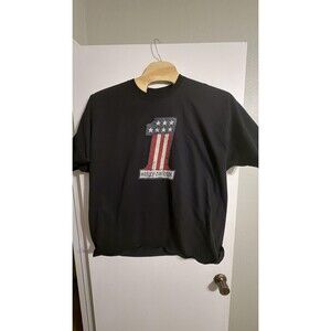 Harley-Davidson Mens Black 3XL Texas Bedford Dealership USA #1 Logo Motorcycle